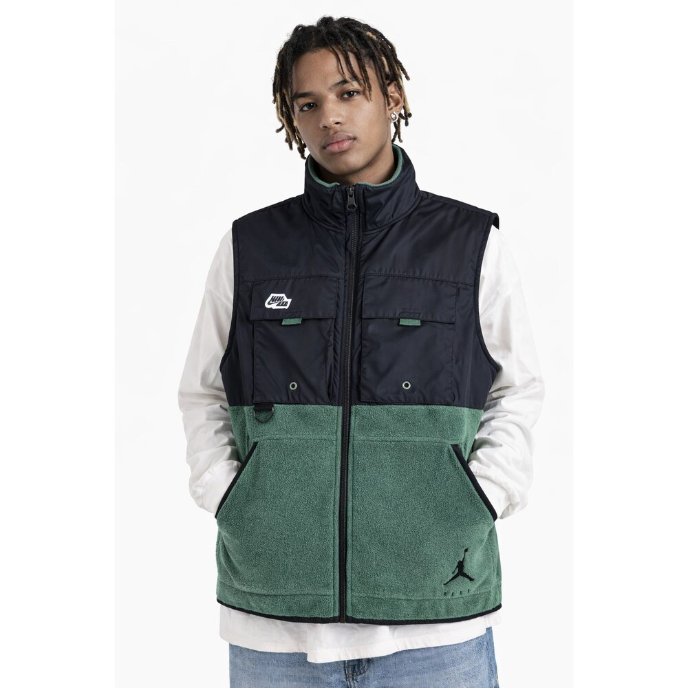 Nike Air Jordan Jumpman Tactical Fleece Cargo Vest Green/Black – Men’s Small
